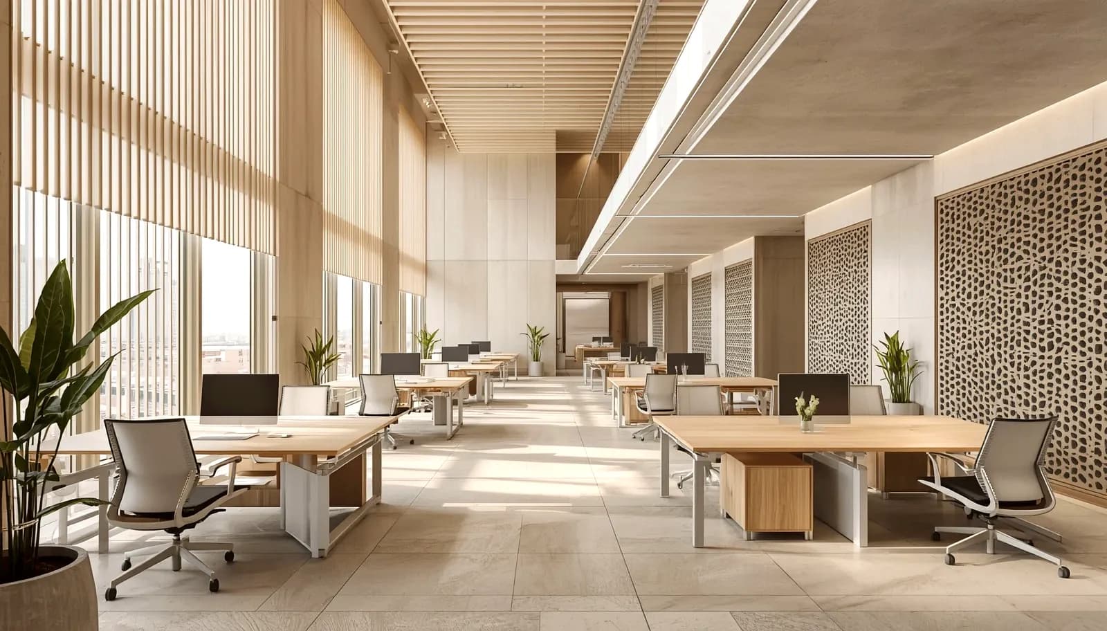 Naturally lit office space at RIFTARA Granata